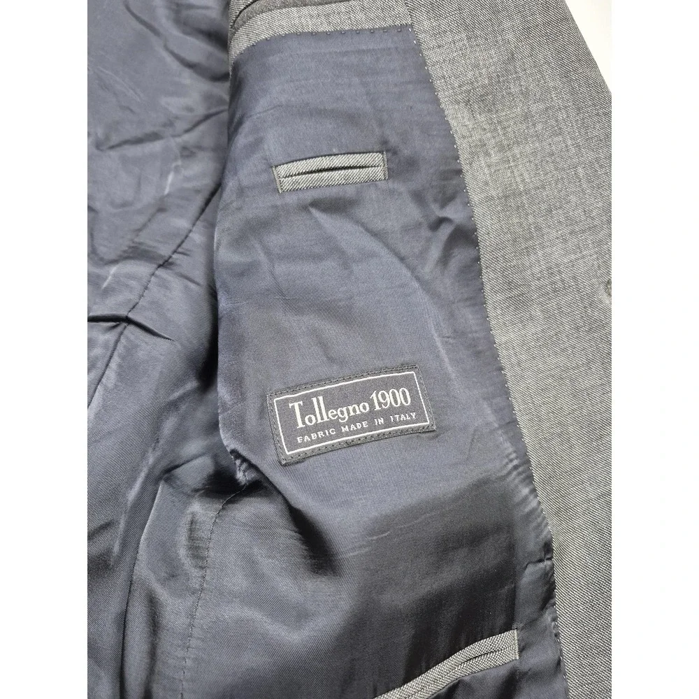 J.Crew Suit Jacket Mens 38R Gray Wool Ludlow Tollegno 1900 2 Button Slim Fit